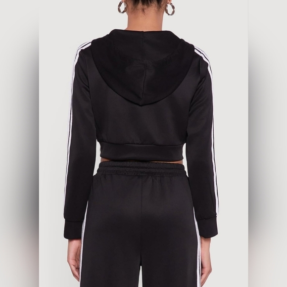 Black Stripe Tracksuit Set | Y2K Streetwear Athleisure | XL - Picture 11 of 12